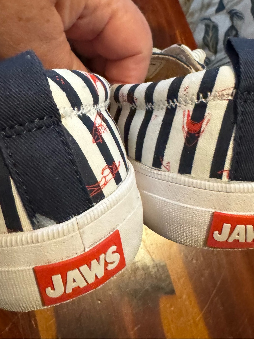 Sperry Women’s Striped Canvas Sneakers in Navy, White & Red
Jaws themed - Picture 7 of 7